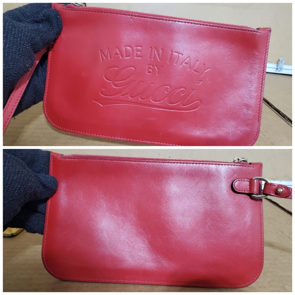 Gucci Craft Tote Diamante Leather Red - Picture 10 of 12